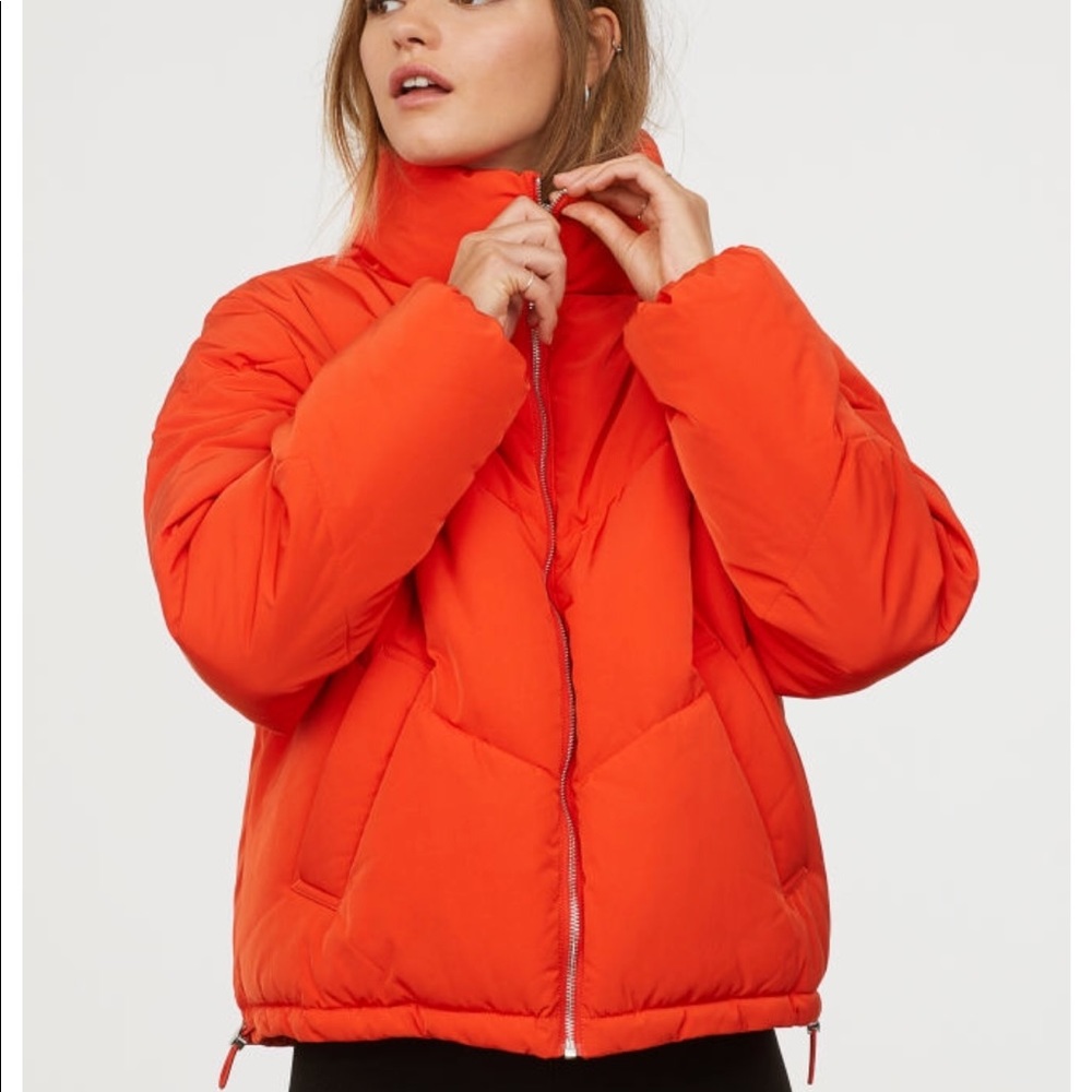 ISO H&M Orange puffer jacket